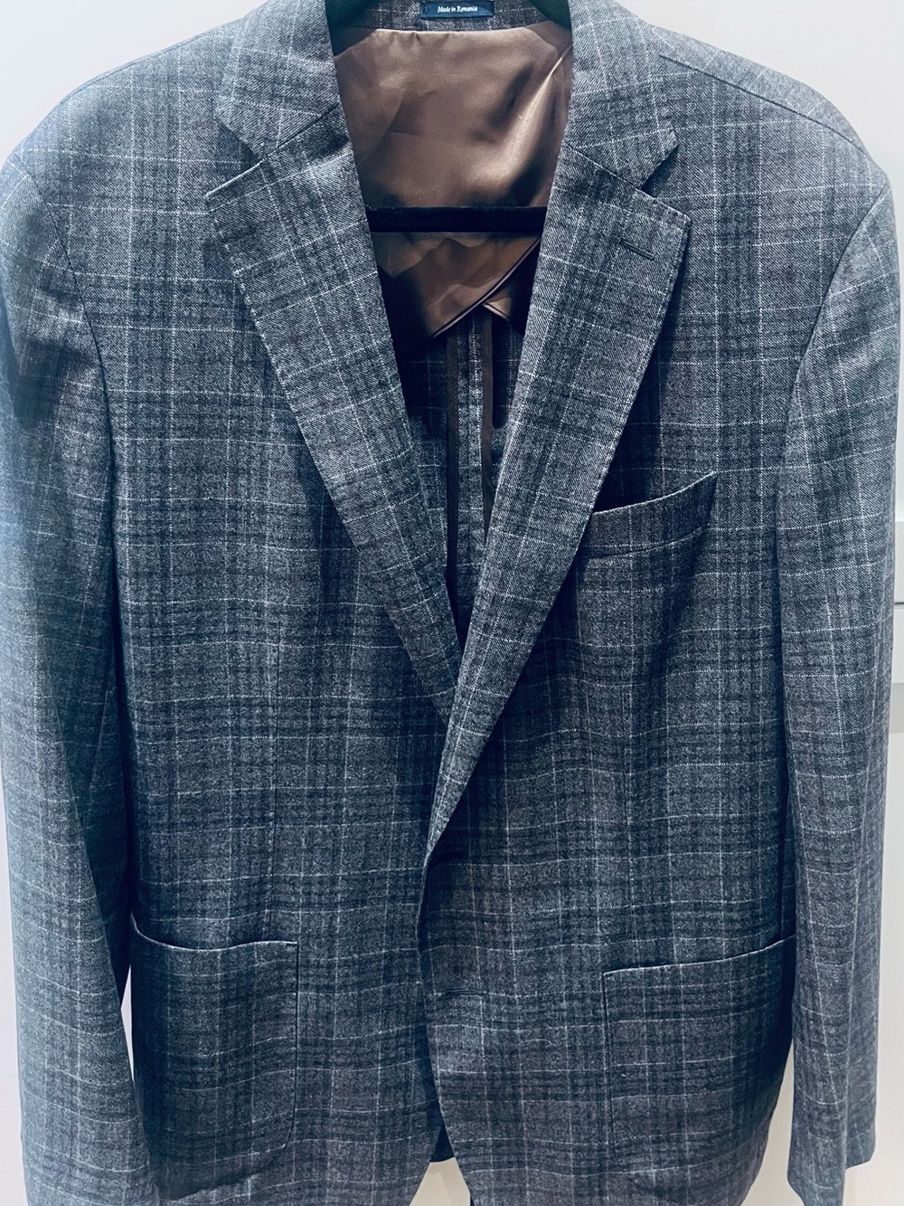 Peter Millar Gray Plaid Sport Coat- 44R